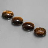 8 ct Opaque Oval Cabochon Tiger's Eye 9mm x 7mm