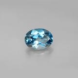 1.5 ct VVS Oval Facet Topaz 8mmx6mm