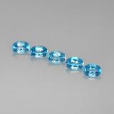 5 ct VVS Oval Facet Topaz 7x5