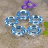 7x5 Oval Facet Topaz 4ct