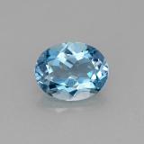 Click for Details 2 ct VVS Oval Facet Topaz 8.5x7mm