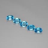 7x5 Oval Facet Topaz 5ct