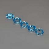 7mm x 5mm Oval Facet Topaz 4ct