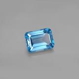 2 carat Swiss Blue Octagon Facet Topaz 8mm x 6