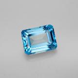 8mmx6mm Topaz 2ct Octagon Facet in Swiss Blue