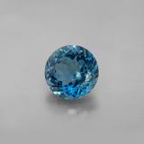 8 mm Topaz 2.5ct Round Facet in London Blue