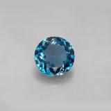 2 ct VVS-VS Round Facet Topaz 8 mm