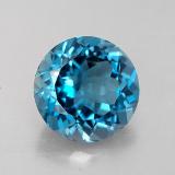 8mm Topaz 2.5ct Round Facet in London Blue