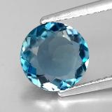 8mm Topaz 2ct Round Facet in London Blue