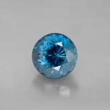 8 mm Topaz 2.5ct Round Facet in London Blue