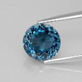 8 mm Round Facet Topaz 2.5ct