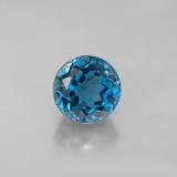 8 mm Topaz 3ct Round Facet in London Blue