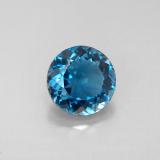 8mm Topaz 2.5ct Round Facet in London Blue