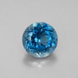 8mm Topaz 2.5ct Round Facet in London Blue