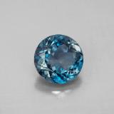 8mm Topaz 2.5ct Round Facet in London Blue