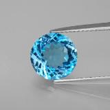 9mm Round Facet Topaz 3ct