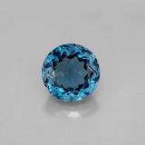 9mm Topaz 4ct Round Facet in London Blue