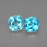 2.5 ct VVS-VS Cushion Cut Topaz 6x6mm