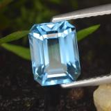 8mm x 6 Topaz 2ct Octagon Facet in Swiss Blue