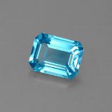 8mmx6mm Topaz 1.5ct Octagon Facet in Swiss Blue