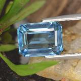 8mm x 6mm Topaz 2ct Octagon Facet in Swiss Blue