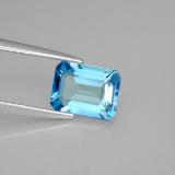 Click for Details 8mm x 6 Topaz 2ct Octagon Facet in Swiss Blue