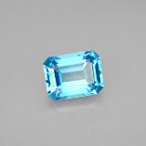 8mmx6mm Topaz 2ct Octagon Facet in Swiss Blue