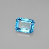 8x6 Topaz 2ct Octagon Facet in Swiss Blue