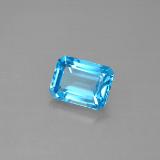 8x6 Topaz 2ct Octagon Facet in Swiss Blue