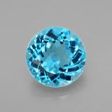 3 ct VVS-VS Round Facet Topaz 9mm