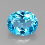 5 ct VVS-VS Oval Facet Topaz 11x9