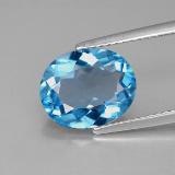 11mm x 9 Oval Facet Topaz 4ct