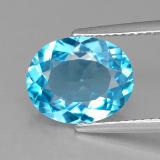 4 ct VS Oval Facet Topaz 11mmx9mm