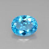 10mmx8mm Oval Facet Topaz 3ct