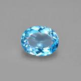 10mm x 8mm Oval Facet Topaz 3ct