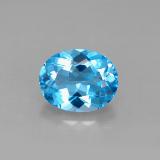 10x8 Oval Facet Topaz 3ct