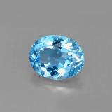 4 ct VS Oval Facet Topaz 10x8mm