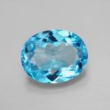 3 ct VVS-VS Oval Facet Topaz 10x8