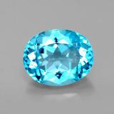 3 ct VS Oval Facet Topaz 10mm x 8mm