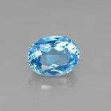Click for Details 9mm x 7 Topaz 2.5ct Oval Facet in Swiss Blue