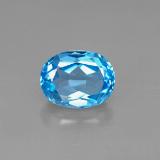 Click for Details 9mm x 7 Topaz 2.5ct Oval Facet in Swiss Blue
