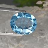 2.5 ct VS Oval Facet Topaz 9.5mmx8mm