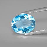 Click for Details 2.5 ct VVS-VS Oval Facet Topaz 10mm x 8.5mm