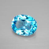 3 ct VVS-VS Oval Facet Topaz 10mm x 8mm