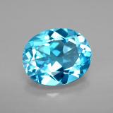 11x9 Oval Facet Topaz 4ct