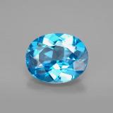 10x8 Oval Facet Topaz 3ct