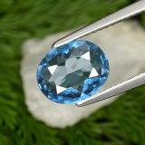 10mm x 8 Topaz 2ct Oval Facet in Swiss Blue