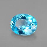 10x8mm Oval Facet Topaz 3ct