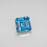 1.5 carat London Blue Octagon Facet Topaz 6mmx6mm