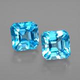 4 ct VVS-VS Octagon Facet Topaz 6mm x 6mm